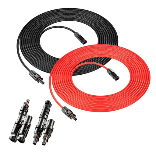 Rich Solar 10 Gauge 30 Feet Solar Extension Cable and Parallel Connectors.   At  Generation Eco Store