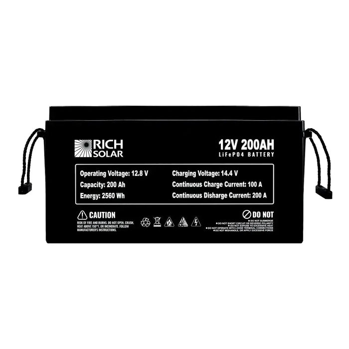 Rich Solar 12V 200Ah LiFePO4 Lithium Iron Phosphate Battery.   At  Generation Eco Store