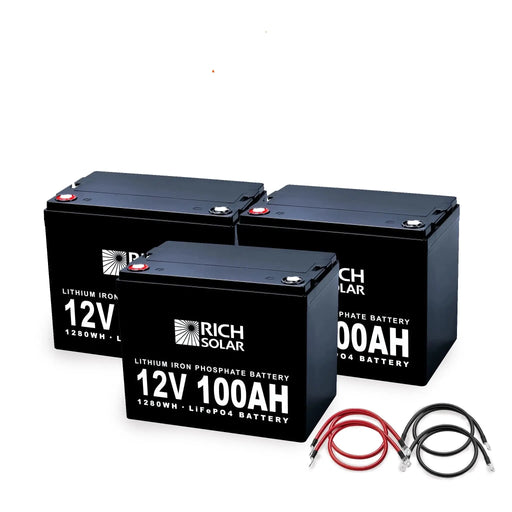 Rich Solar 12V - 300AH - 3.8kWh Lithium Battery Bank - BACKORDER.   At  Generation Eco Store