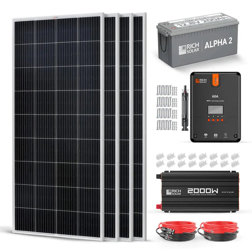 Rich Solar 800 Watt Complete Solar Kit.   At  Generation Eco Store