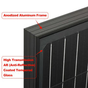 Rich Solar Mega 100 Watt ONYX Solar Panel Black.   At  Generation Eco Store