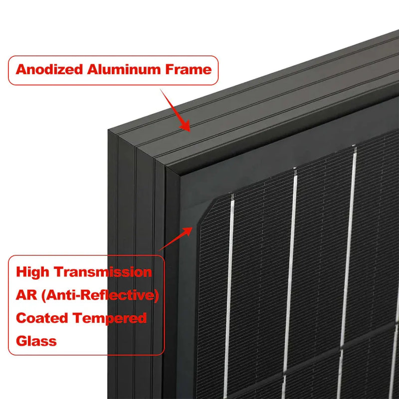 Rich Solar Mega 100 Watt ONYX Solar Panel Black.   At  Generation Eco Store