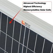 Rich Solar Mega 200 Watt 24 Volt Solar Panel.   At  Generation Eco Store