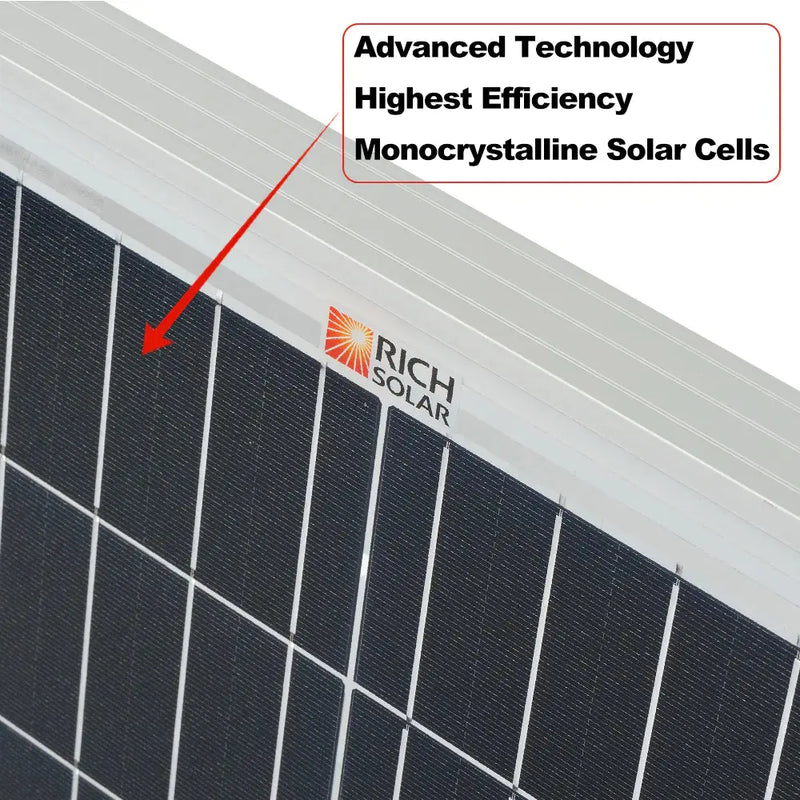 Rich Solar Mega 200 Watt 24 Volt Solar Panel.   At  Generation Eco Store