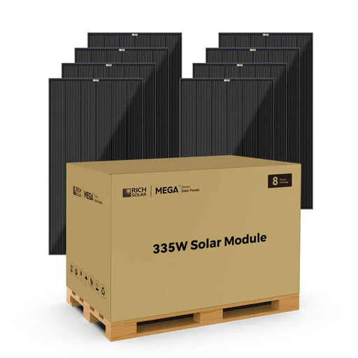 Rich Solar Mega 335 Watt 24 Volt Solar Panel.  8-Panels At  Generation Eco Store