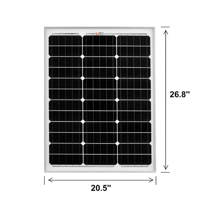 Rich Solar Mega 50 Watt Solar Panel.   At  Generation Eco Store