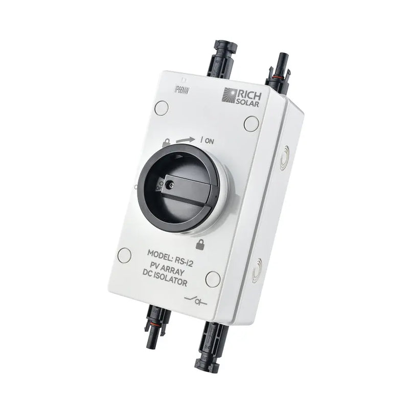 Rich Solar PV DC Quick Disconnect Switch | Solar Array DC Quick Disconnect Switch | 1500 Volt 32 Amp | 2 Pole 1 String.   At  Generation Eco Store