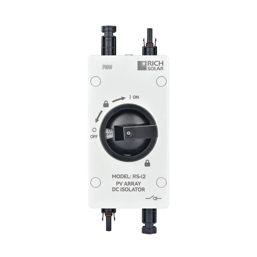 Rich Solar PV DC Quick Disconnect Switch | Solar Array DC Quick Disconnect Switch | 1500 Volt 32 Amp | 2 Pole 1 String.   At  Generation Eco Store