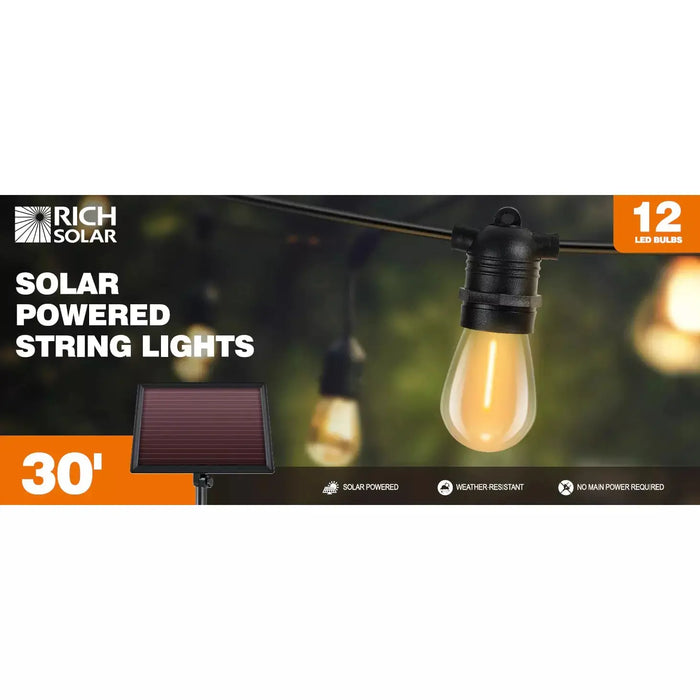 Rich Solar Solar Powered String Lights 12 Led Bulbs.   At  Generation Eco Store