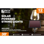 Rich Solar Solar Powered String Lights 12 Led Bulbs.   At  Generation Eco Store