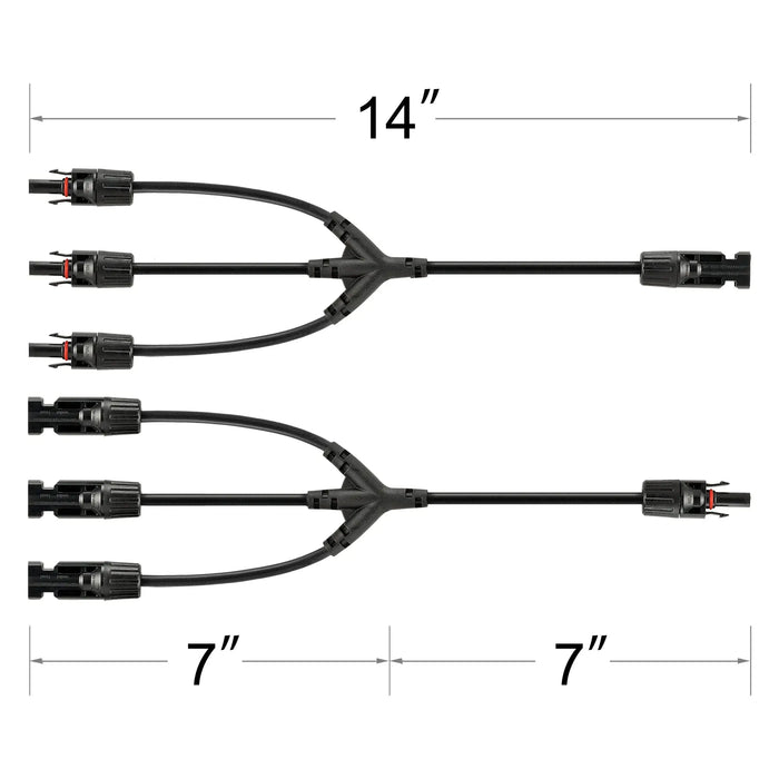 Rich Solar Y Branch Parallel Adapters 2 to 1.   At  Generation Eco Store