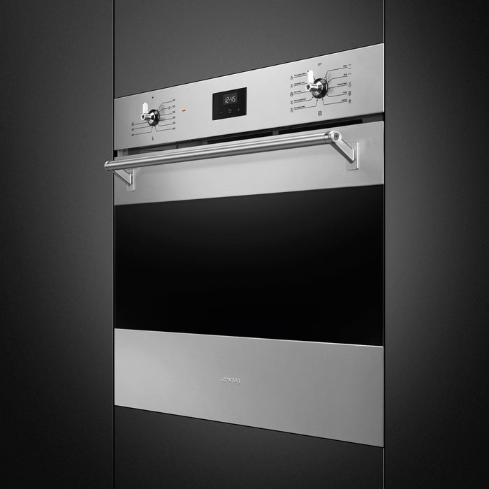 Smeg SOU3300TX Classic Series 30" Stainless Steel Electric Single Wall Oven