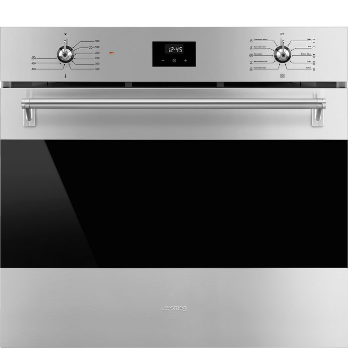 Smeg SOU3300TX Classic Series 30" Stainless Steel Electric Single Wall Oven