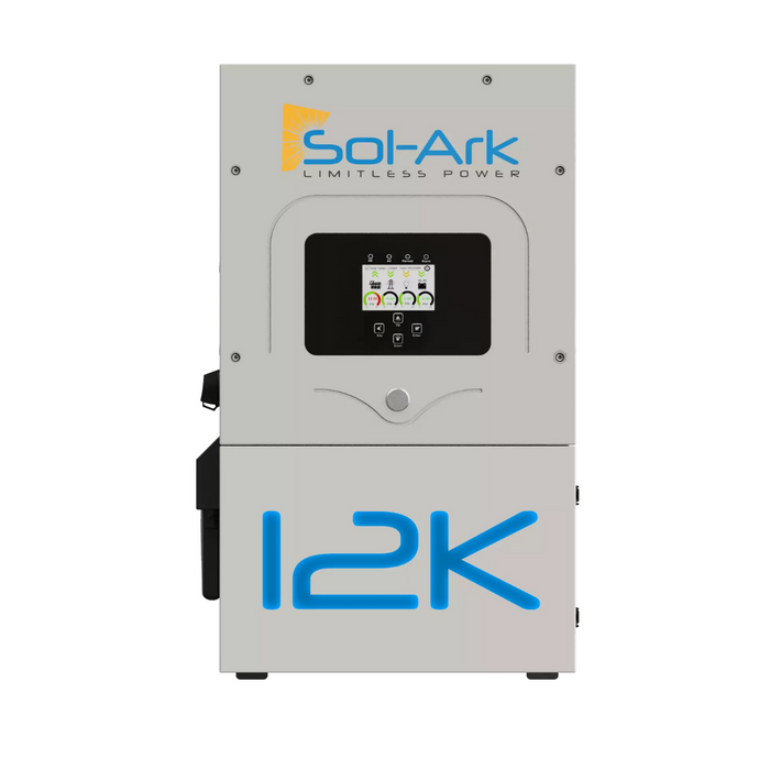 Sol Ark 12K 120/240V Output | 48V Rhino 2 14.3kWh LiFePO4 Battery | 10-Year Warranty