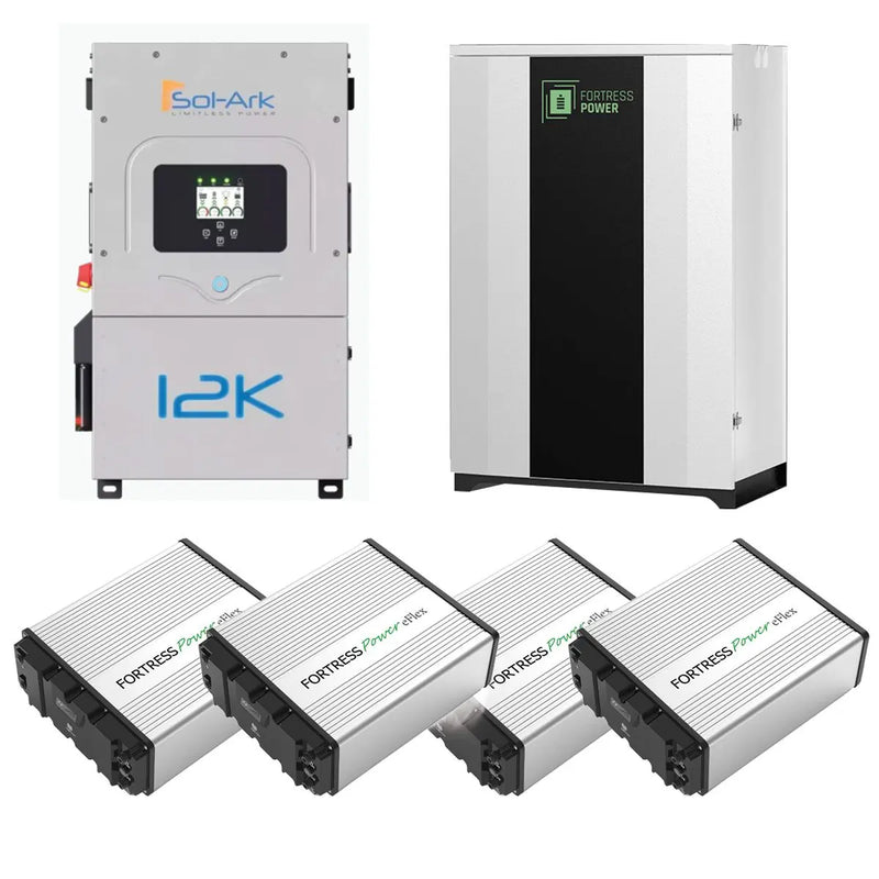 Sol-Ark 12K + Fortress Power eFlex Battery + Fortress Durarack Enclosure Bundle (Sol-Ark-12K, eFlex 5.4 G2, Durarack).   At  Generation Eco Store