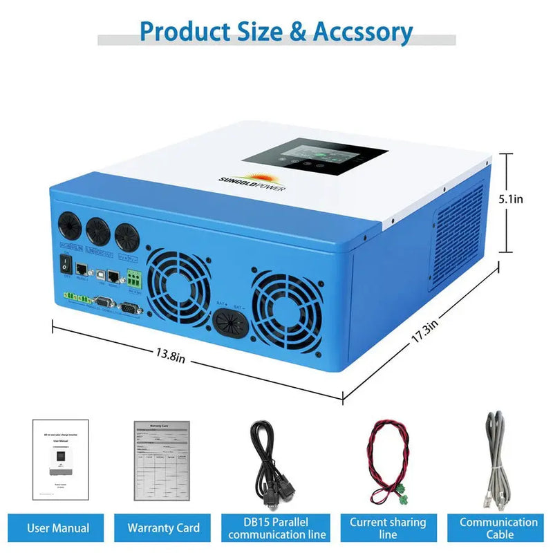 Sungold Power 10000W 48V Solar Charger Inverter (2 Units Parallel).   At  Generation Eco Store