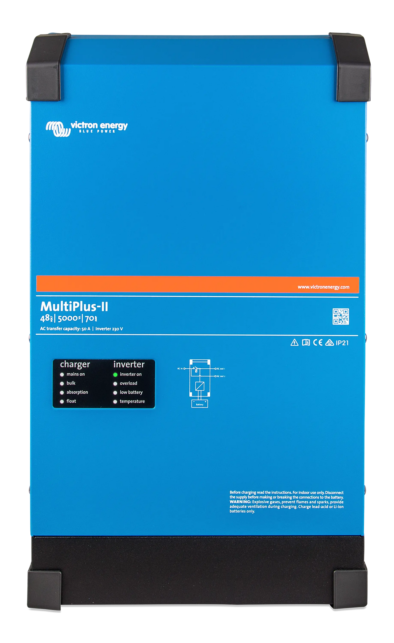 Victron MultiPlus-II 5000VA 48V 120VAC Inverter/Charger (UL 1741).   At  Generation Eco Store