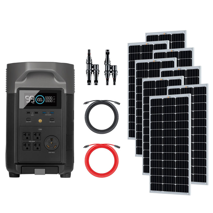 EcoFlow DELTA Pro | 800 Watts of Rigid Solar Panels