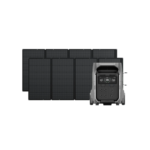 EcoFlow DELTA Pro 3 Portable Power Station Bundles | 4,000W Output 4,096Wh Battery Capacity  DELTA-Pro-3-2x-400W-Solar-Panel at  Generation Eco Store