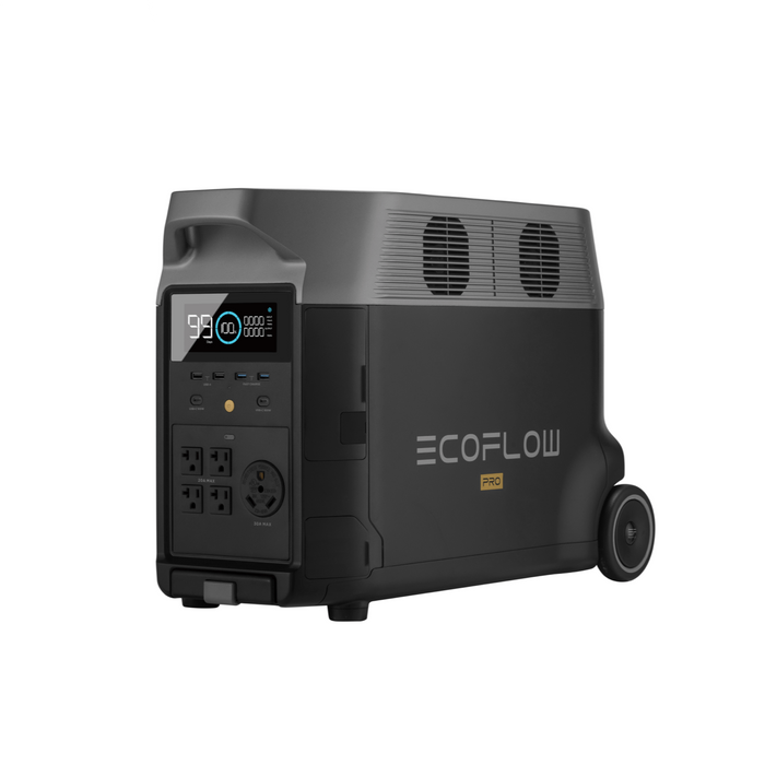EcoFlow DELTA Pro 3.6kW 7.2 KWH System with 400-1600 Watts of Rigid Solar Panels kit
