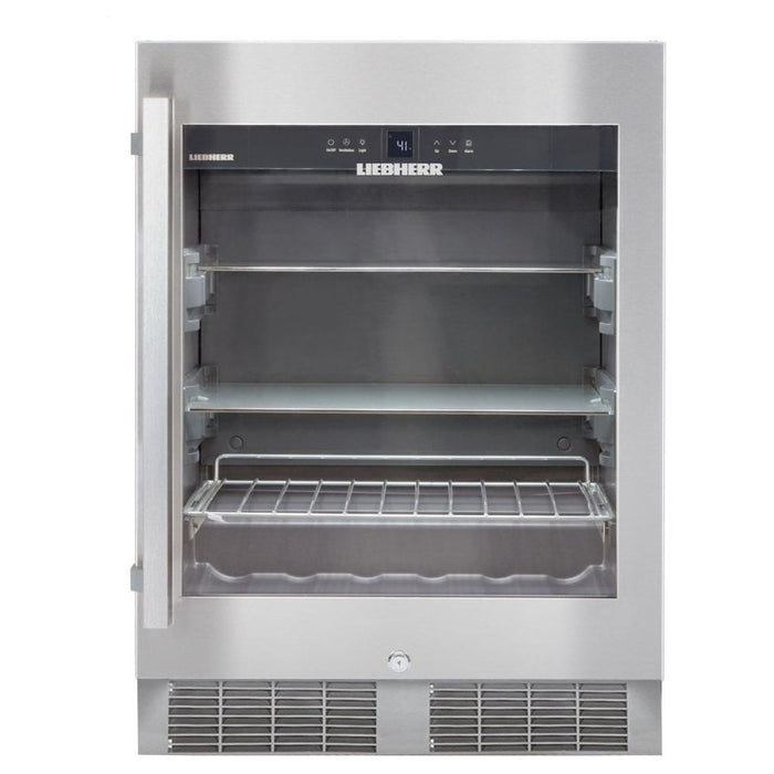 Liebherr 24" Wide 3.7 Cu. Ft. Built-In Wine and Beverage Cooler With LED Lighting