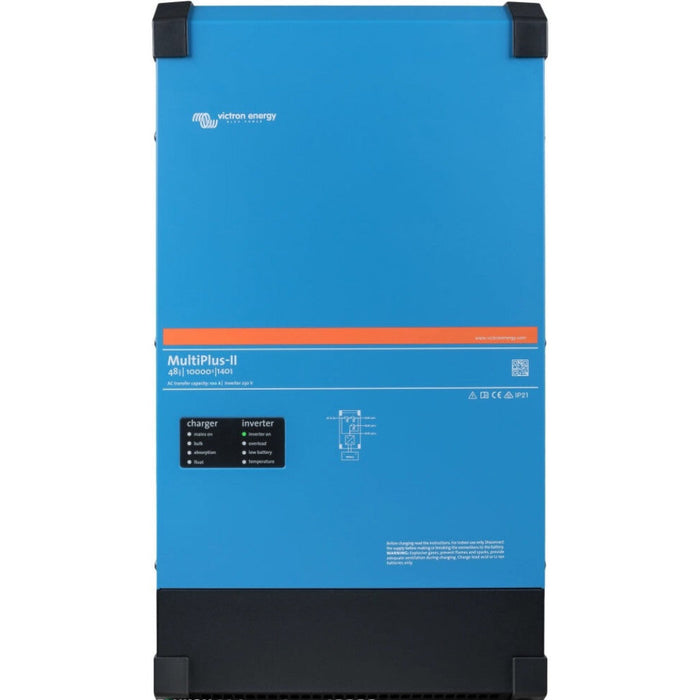 2 x Victron MultiPlus-II 48V 10,000W Inverter/Charger 20kW of overall output power | 48V Rhino 2 28.6kWh LiFePO4 Battery | 48 x 410W Rigid Solar Panels