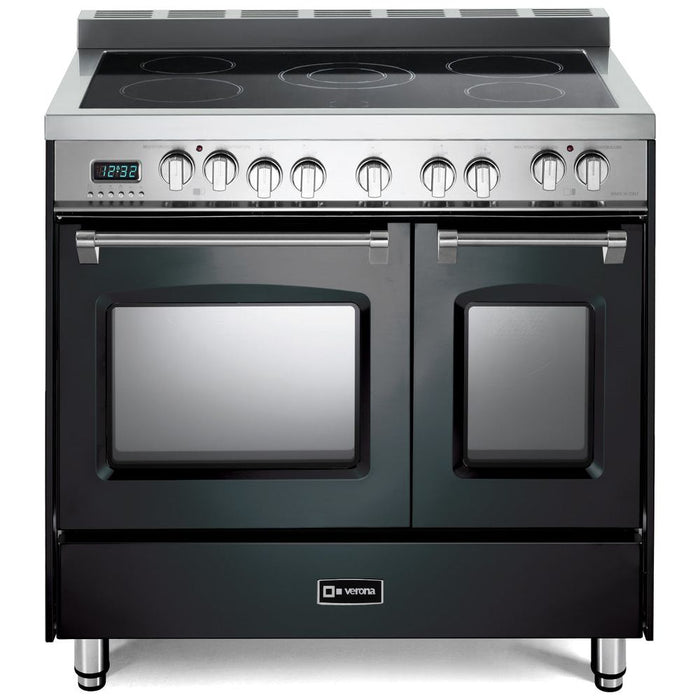 Verona Prestige Series 36" Freestanding Electric Range with 5 Elements, 3.5 Cu. Ft. Total Oven Capacity, 2 Multi-Function Convection Ovens, and 1 Dual Element