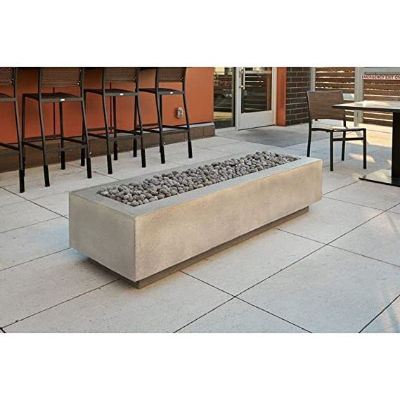Outdoor Greatroom Natural Grey Cove 72" Linear Gas Fire Pit Table