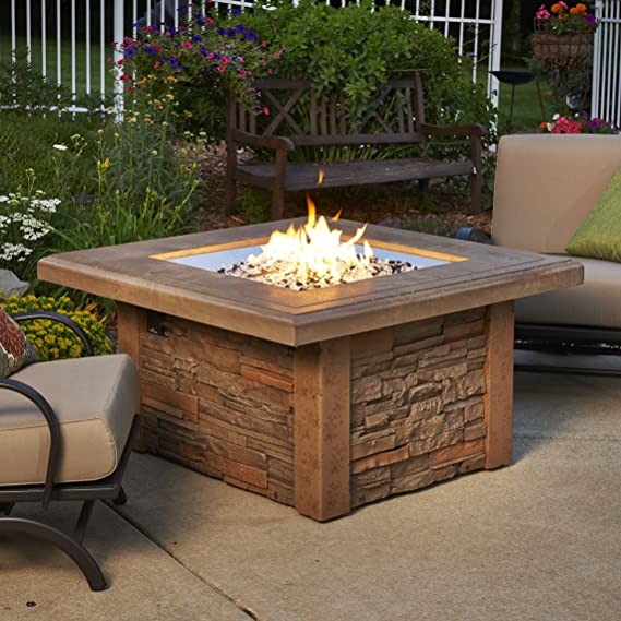 Outdoor Greatroom Sierra Square Gas Fire Pit Table