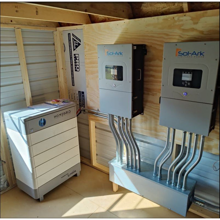 HomeGrid STACK'D [38.4kWh] Lithium Phosphate Battery Bank