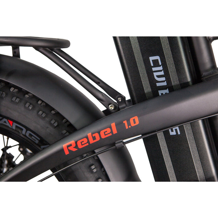 Revi Bikes Rebel 1.0 Fat Tire Folding 48V 500W Twist Throttle 20" Wheel Electric Bike