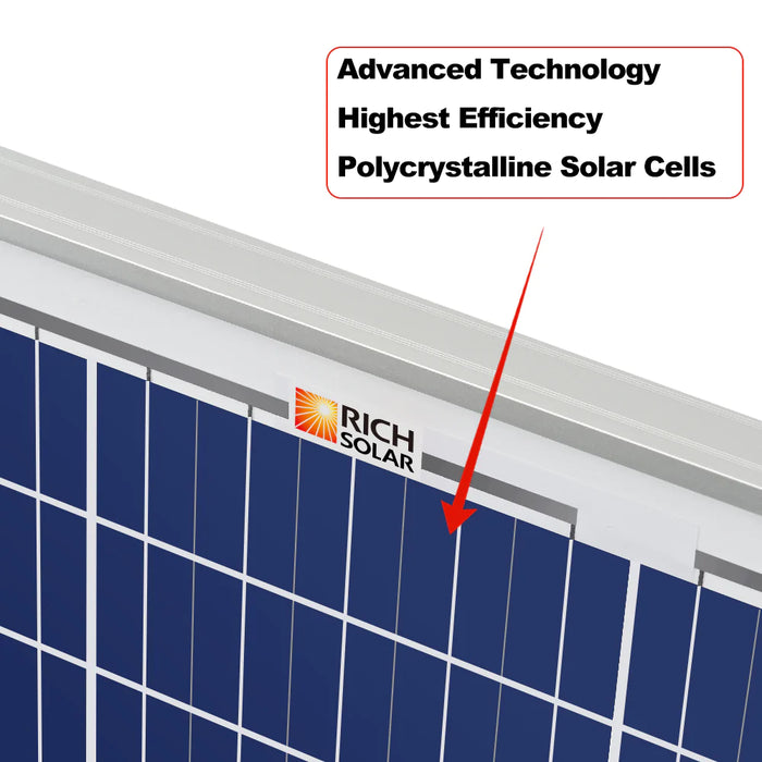 Rich Solar Mega 50 Watt Solar Panel Poly