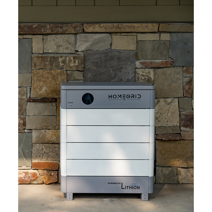 HomeGrid STACK'D [33.6kWh] 7 Stack’d Lithium Phosphate Battery Bank