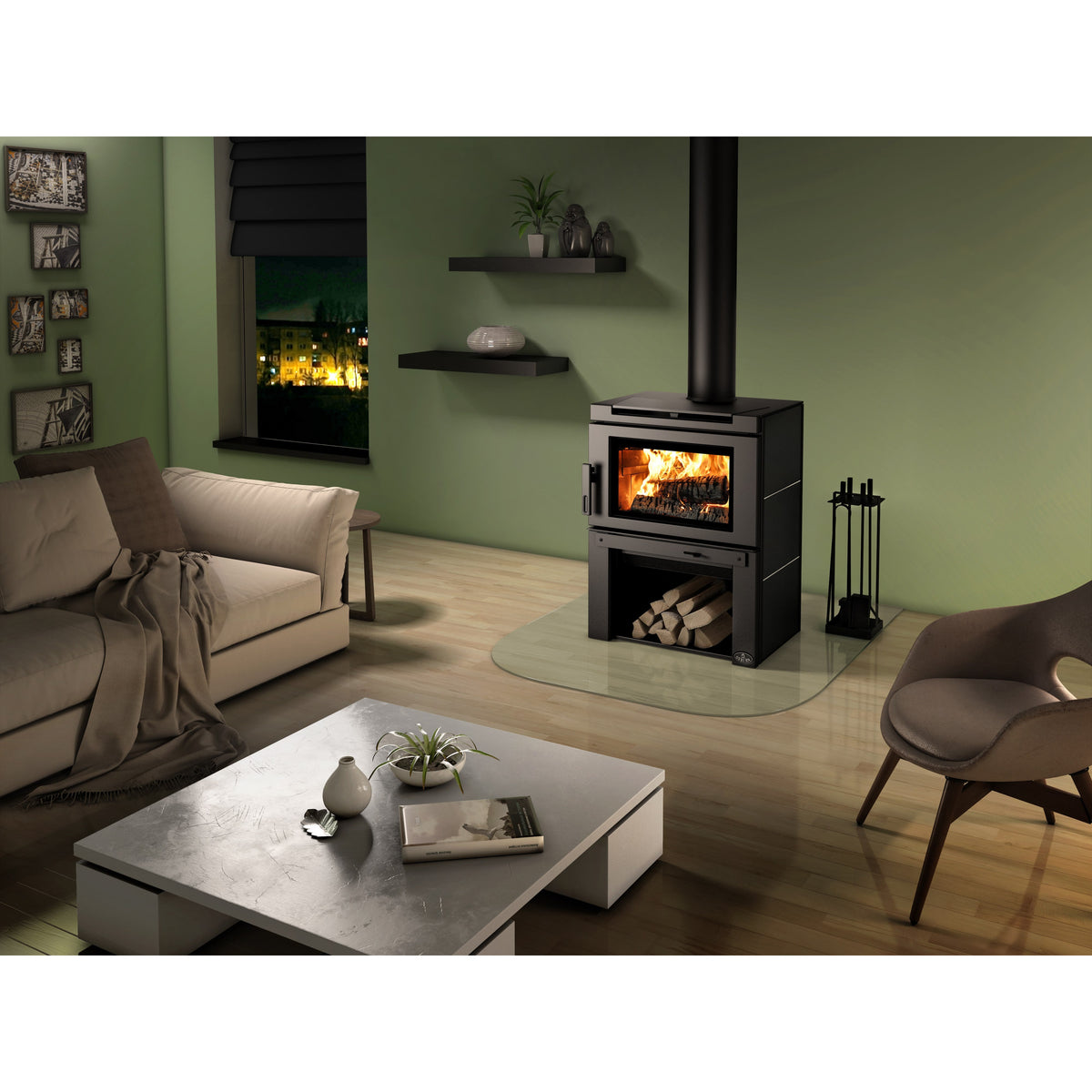 Osburn Matrix Wood Stove with Blower — Generation Eco
