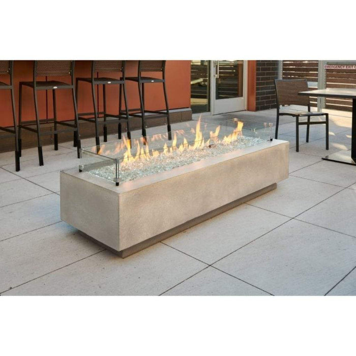 Outdoor Greatroom Midnight Mist Cove 72" Linear Gas Fire Pit Table